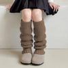 Calcetines para Niñas Otoño e Invierno Calientes Calcetines Apilables Linterna Caña Larga Maillard Coreanos Tejidos Engrosados Lana Pantorrilla de Niñas
