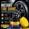 KineShineX Pasta para Brilho de Pneus de Carro Cera para Pneus Agente de Brilho Preto Removedor de Manchas Potente, Manutenção, Anti-Envelhecimento, Brilho Duradouro