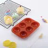 Molde Mousse Semi-Circular Grande de 6 Agujeros para el Hogar Molde de Silicona Hemisférico de 8 Agujeros para Pastel DIY Molde para Hornear Dim Sum