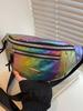 Riñonera Láser para Mujer Bolso de Hombro Cruzado Moda Mochila Impermeable Explosiva Transfronteriza Riñonera Monedero Bolso de Pecho