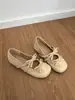 Zapatos Mary Jane de Altura Creciente de Temporada First Encounter para Mujer con Correa de Moño, Zapatos de Noche Retro Slip-On