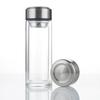 Fabricantes de origen gran capacidad creativo moda nuevo portátil taza de vidrio de alto borosilicato taza de separación de té