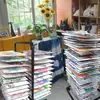 Estudante de Arte Rack de Secagem Dedicado Portátil para Aquarela Pintura Chinesa Rack de Secagem Multicamadas Antiderrapante Espessado Cavalete
