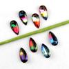 10x 20mm no poroso gota de agua turmalina forma de pera taladro degradado K9 gotas strass taladro cosido a mano accesorios para joyería DIY al por mayor