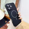 Adecuado para iPhone 17 Pro Max Funda de Teléfono Magnética Mate de Tacto Suave con Círculos Finos, Protector de Lente Apple 15, Funda Dura de 14 Piezas