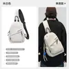 Mochila de un solo hombro y de doble hombro para hombre, Mochila pequeña informal de estilo coreano para viajes, Bolso de pecho deportivo, Bolso cruzado para ciclismo, Viajes de ocio