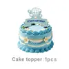 Nuevo Tema de Feliz Cumpleaños Fiesta de Cumpleaños Vajilla Infantil Set Platos de Papel Vasos Servilletas Tenedores Azul Regalo Pastel