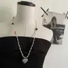 Novo Colar Estilo Chinês Longo 2025 Novo Pingente de Coração Empilhado Acessórios de Nicho de Alta Qualidade para Mulheres