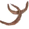 Guirnalda de Vid Artificial Navideña Decoración Corona Lunar Hecha a Mano de Madera Natural Accesorios para Ambiente de Fiesta Festiva