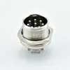 Enchufe de aviación roscado extendido de una muesca Conector enchufe de enchufe de socket roscado macho Gx16 Socket de 2 a 10 núcleos