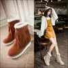 Tamanho Tamanho Botas Casuais de Tornozelo com Borla Fosca JGB2016N001007
