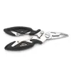 Alicate de controle de peixe de aço inoxidável com bico curvo pequeno 13cm53g ferramenta de controle de peixe de corte de arame de argola aberta
