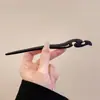 Horquilla de Imitación de Sándalo Antigua Nueva China de Gama Alta Horquilla para Cheongsam Falda de Cara de Caballo Horquilla de Madera Hanfu Cabello Horquilla para el Cabello