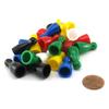 Ajedrez de plástico con cuerno de exportación juguetes para niños damas color volador pequeño accesorios para juego de mesa de ajedrez