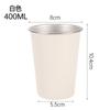 Caneca de Cerveja de Aço Inoxidável 304 Transfronteiriça Caneca de Café Portátil de Camada Única Borda Enrolada para Acampamento ao Ar Livre Caneca de Cerveja Atacado