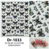 Manicure de Flores Silvestres Coloridas de Primavera Adesivos em Relevo Pintura a Óleo Romântica Adesivos de Unha Frescos Simples Fofos Novo Estilo