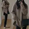Estilo Holgado de Nuevo Estilo Transfronterizo de Longitud Media Estilo Perezoso Versión Coreana Suéter de Otoño e Invierno 2026 Tejidos Ropa de Mujer Chaqueta de Moda