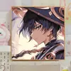 Genshin Impact Pintura al Óleo Digital DIY Dios del Agua Furina Animación Bidimensional Periférico Caricatura Pintura Decorativa Pintada a Mano Venta al por Mayor