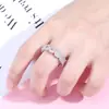 Anillo Pequeño de Flor de Ciruelo Azúcar Hielo Estilo Europeo y Americano Transfronterizo, Anillo Hip-Hop Bañado en Oro Real con Circonia Cúbica Completa, Al por Mayor en Stock