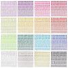 En stock explosiones 165 3456 mm pegatinas faciales tamaño múltiple pegatinas de diamante uñas de labios plateadas cristal de diamante de color rendimiento Yak