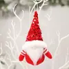 Duoduo transfronterizo nuevas decoraciones navideñas color caricatura tres dimensiones cuentas muñeco sin rostro muñeca colgante venta al por mayor
