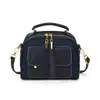 Bolsa de Mão Tendência Transfronteiriça Feminina Estilo 2026 Patchwork de Jeans Retrô Bolsa de Ombro Único Transversal Bolsa Quadrada Pequena Casual para o Trabalho