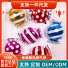 Paleta de caramelo de molino de viento globo de película de aluminio de 18 pulgadas fiesta de cumpleaños infantil caramelo de Navidad globo de película de aluminio al por mayor