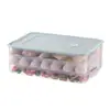 Caja de Almacenamiento de Empanadas de Cuatro Capas Hogareña Apilable Refrigerador Caja para Conservar Frescura de Huevos Cocina Caja para Acabado y Empaque Rápido de Alimentos Congelados