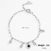 Kenjay Pulsera de la Suerte de Cobre Chapado en Oro Real con Incrustaciones de Cristal Zircón para Mujer, Japonesa y Coreana, Sencilla, Geométrica, de Temperamento, Asa