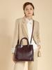 Bolso de Piel Genuina para Mujer 2026 Bolso Cuadrado Vertical de Gran Capacidad Bolso de Hombro Cruzado Simple Maletín para Mujer de Primera Capa de Piel de Vaca