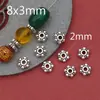 Copos de Nieve Navideños Caramelo Caras Sonrientes Mariposas Combinados con Aleación Cuentas Sueltas Ropa Bolsas Pulseras Cuentas de Plata del Tíbet Joyería DIY