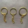 Llavero de Hierro Galvanizado Ecológico, Juego de Tres Piezas de Anillos para Llaves, Colgadores de Llaves Lisos y sin Rebabas, Stock Listo del Fabricante