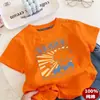 Camiseta de Algodón Puro para Niños y Niñas Manga Corta Verano Estilo Coreano Versátil Cuello Redondo Camiseta Básica Bebé Estilo Ins Top de Manga Corta Camiseta de Moda