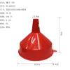 Varios tamaños embudo redondo rojo embudo para gasolina diésel embudo para bebidas de vino herramienta de llenado RS-6871