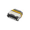 Conector Hembra USB Tipo C de 6 Pines Vertical Impermeable H6.8 Montaje Superficial Vertical SMT Conector de Carga Rápida