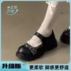 Zapatos de plataforma con cordones y lazo estilo lolita japonés, colección de otoño 2026 para mujer, zapatos planos Mary Jane con cierre de velcro