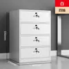 Gabinete bajo de acero, pequeño gabinete de oficina, archivador, gabinete de metal, gabinete de archivo, gabinete móvil, gabinete de media altura, gabinete con cajones blanco café