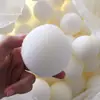 Esponjas Brancas Redondas Esferas Ovos Esféricos Esponja Envolvida em Tecido Bolas de Praia Bolas Núcleo de Filtro