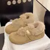 Sapatos femininos super estilosos, que aumentam a altura, forrados com fleece, estilo Birkenstock, nova coleção de inverno 2026, botas de neve retrô, sapatos fofos, sapatos de algodão