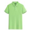 Macacão de manga curta colorido plus size europeu e americano transfronteiriço com led camiseta polo masculina, camisa polo com logotipo impresso personalizado