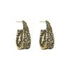 Pendientes de diamantes de alta gama, moda 2022, temperamento femenino, diseño de nicho de celebridades de Internet, joyería coreana para las orejas.