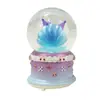 Bola de Cristal Personalizada Anime Kuromi Adornos de Resina Regalo Bola de Agua Giratoria Decoración de Escritorio Estatua Adornos Transfronterizo