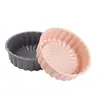 Juego de 2 Moldes de Silicona para Pastel con Forma de Flor  Perfecto para Hacer Pasteles Tipo Chiffon Muffins y Pasteles por Capas Antiadherente Flexible y Duradero con un Hermoso Diseño de Girasol Colores Rosa y Gris