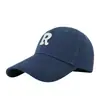 Gorra de Béisbol Estilo Coreano Letra R para Mujer, Sensación de Alta Gama, Visera Extendida, Gorra tipo Pato Versátil para Hombre, Sombrero de Sol Deportivo a la Moda