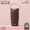 Novo copo térmico para duas bebidas com alça de grafite para mulheres, alto valor estético, copo de café para manter o frio no verão, portátil para uso ao ar livre