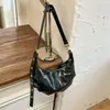 Bolsa transversal de um ombro, bolsa de bolinho patchwork, novo modelo 2026, bolsa retrô para o dia a dia para mulheres, bolsa transversal versátil de alta qualidade