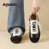 Zapatillas de Entrenamiento Retro Alemanas Aogushi Deng para Mujer 2026 Nuevo Otoño/Invierno Negras Casuales Zapatos de Forrest Gump Cómodos para Viajar Zapatos con Plataforma