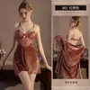 Pijama de Mujer Xianyi, Conjunto de Dos Piezas de Ropa de Casa Sexy con Tirantes de Terciopelo para Otoño e Invierno, con Almohadillas en el Pecho 801