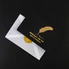 Bendición de Negocios Negra Tarjeta de Felicitación de Gama Alta Exquisita Estampado en Caliente Bendición Literaria Postal de Agradecimiento Tarjeta Pequeña Hecha a Mano DIY