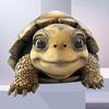 Mochila colgante de acrílico con forma de tortuga plana para coche, accesorios creativos transfronterizos para decoración del hogar